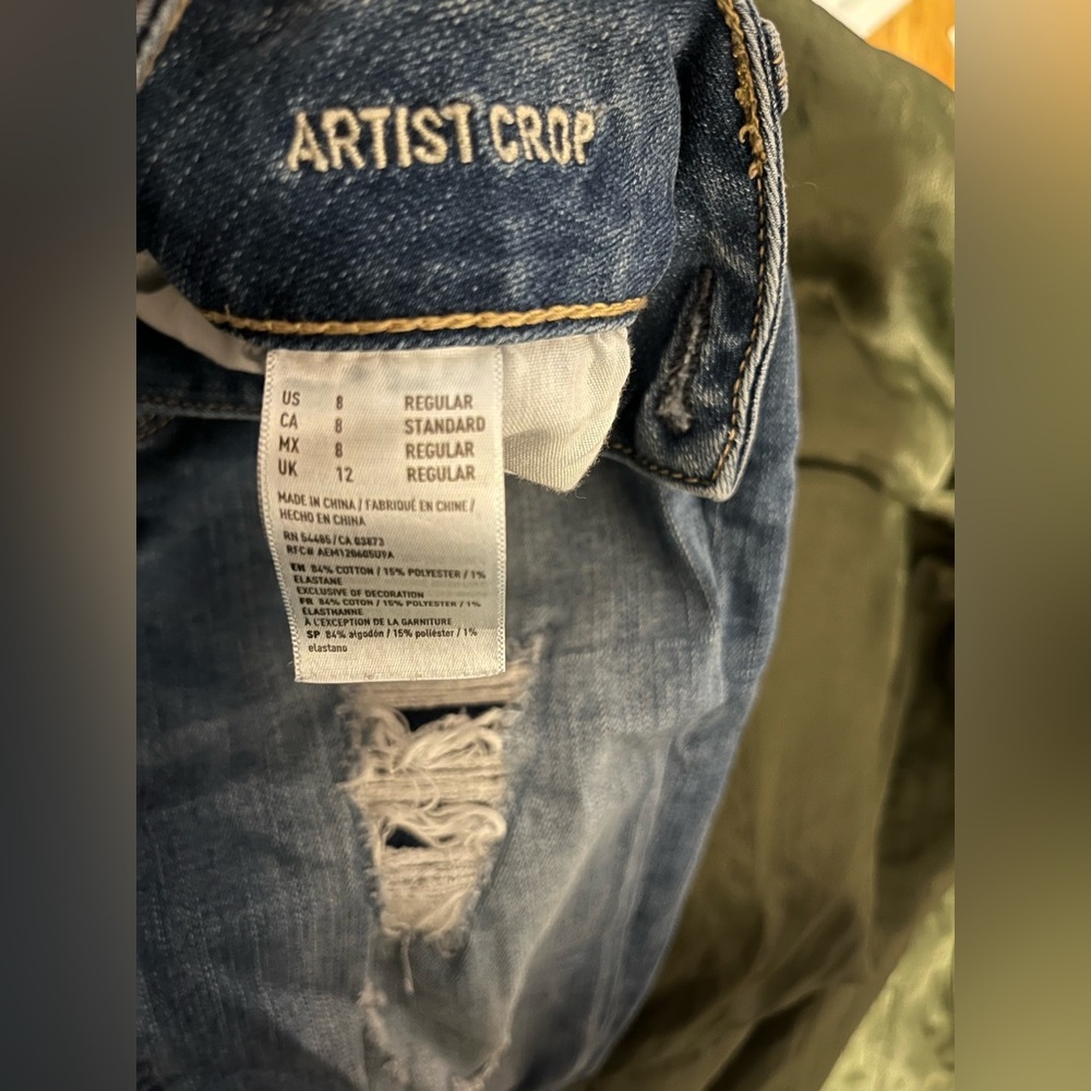 American Eagle Artist Crop Jeans - Picture 3 of 9